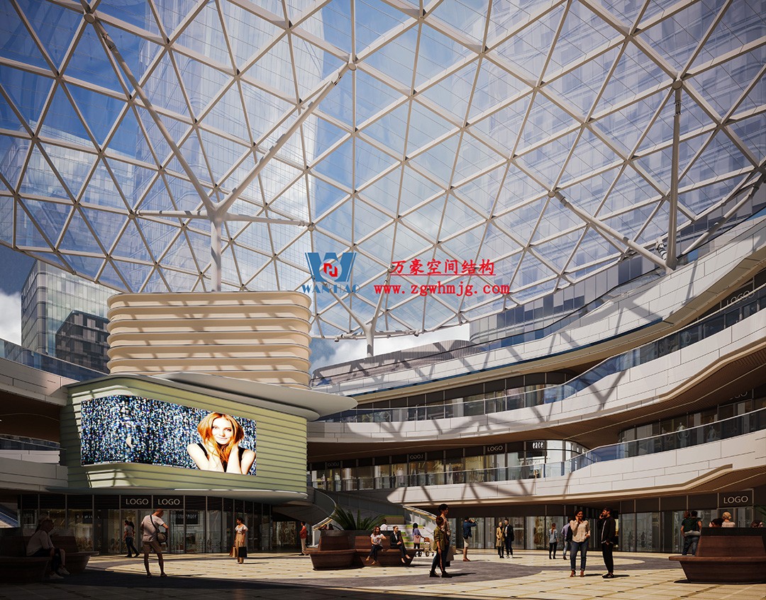 紹興華發(fā)金融活力城ETFE膜結(jié)構(gòu)商業(yè)天幕項(xiàng)目接近尾聲 紹興華發(fā)金融活力城ETFE膜結(jié)構(gòu)商業(yè)天幕項(xiàng)目接近尾聲