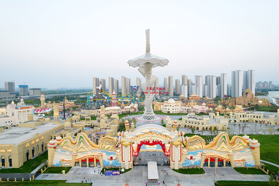 ETFE膜結(jié)構(gòu)地標(biāo)塔—以愛之名，點(diǎn)亮絲路歡樂世界