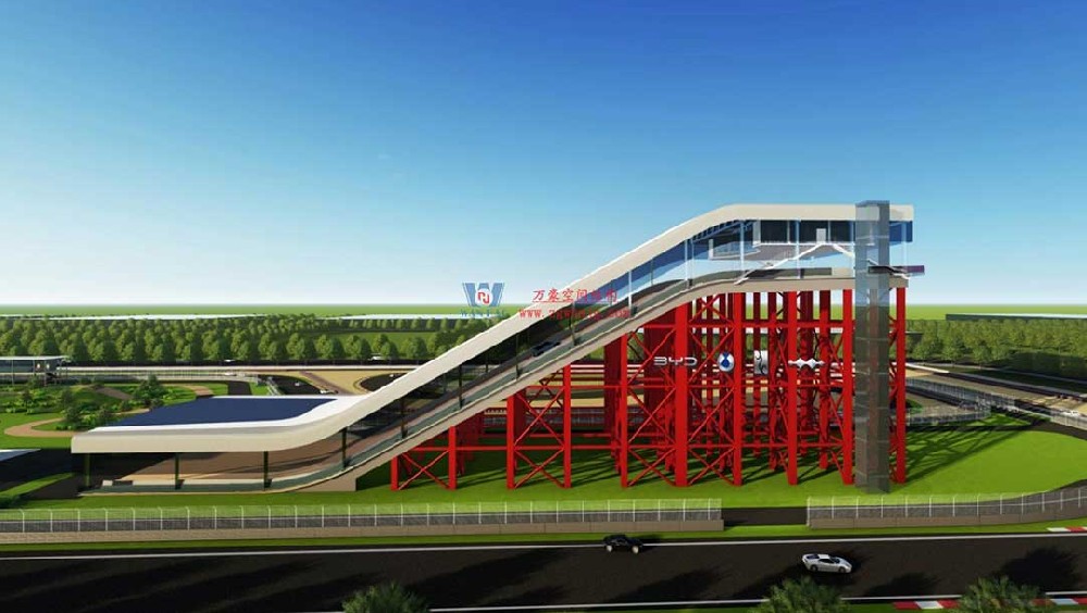 比亞迪賽車場驚現(xiàn)“風之翼”！又一座PTFE膜結(jié)構(gòu)干拔沙坡頂棚拔地而起