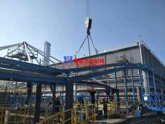 平湖衛(wèi)星石化污水廠膜結構加蓋密封系統(tǒng)工程施工中